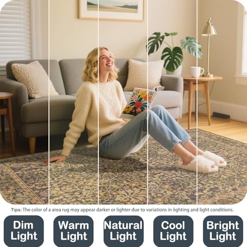 Area Rug for Living Room 10x12 Washable Soft Carpet (Goldenrod)