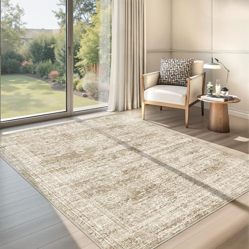 3x5 Rug for Entryway,Washable Area Rug,Brown