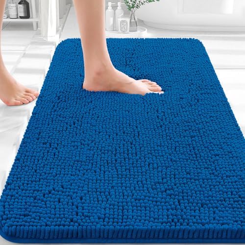 OLANLY Bathroom Rugs 30x20, Extra Soft Absorbent Chenille Bath Rugs