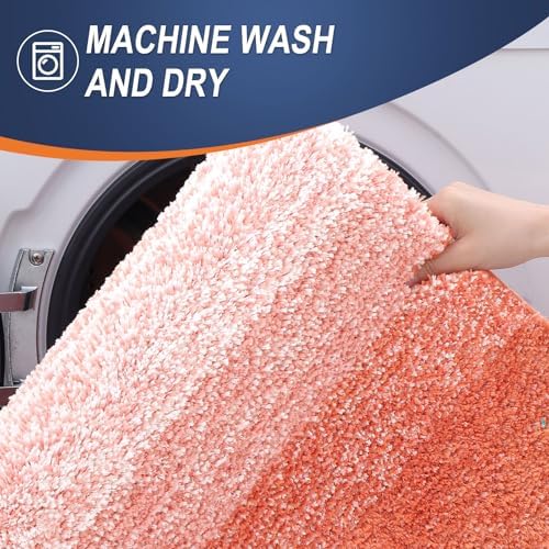 OLANLY Bathroom Runner Rug 47x20, Extra Soft Absorbent Microfiber Bath Rugs
