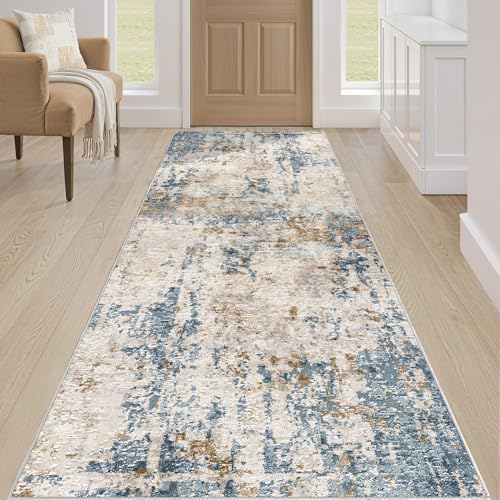 LOONGRUG Runner Rug 3x10 Washable Non-Slip Kitchen Neutral Modern Rug