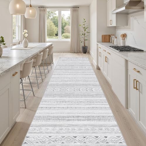 cotiled Hallway 2.6x8 Runner Rugs Washable Boho Moroccan Soft Rug