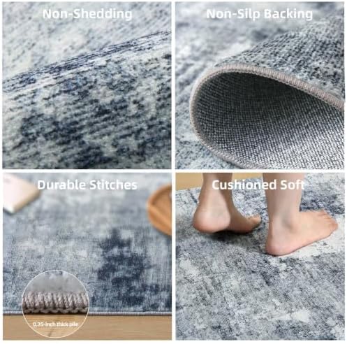 Washable Kitchen Rugs Non Slip: 2'6"x8' Hallway Rug Soft Boho Carpet Runner
