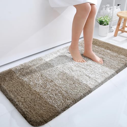 OLANLY Bathroom Runner Rug 44x24, Extra Soft Absorbent Microfiber Bath Rugs