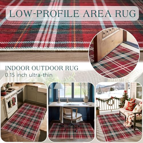 Christmas 3x5 Entry Rug Non-Slip Indoor Outdoor Mats for Front Door