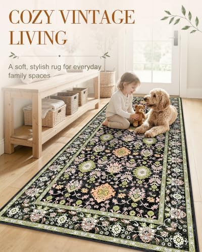 OLANLY 2x6 Washable Runner Rug, Soft Non Slip Carpet for Hallway Kitchen
