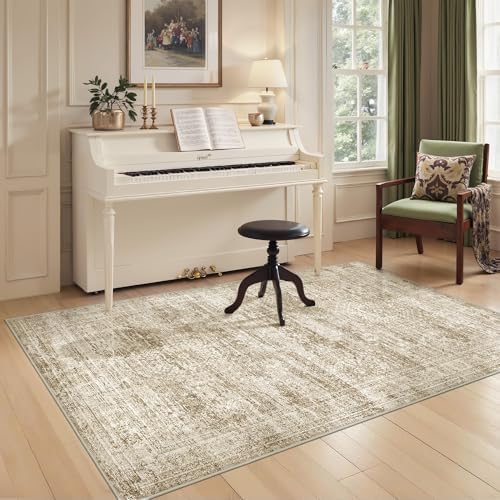 3x5 Rug for Entryway,Washable Area Rug,Brown