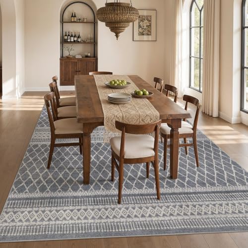 cotiled Boho 5x8 Area Rugs for Living Room: Soft Moroccan Washable Rug