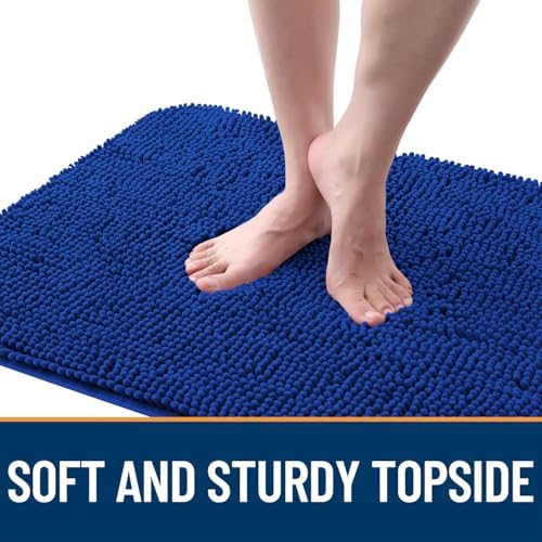 OLANLY Dog Door Mat for Muddy Paws 47x24, Super Absorbent Chenille Mud Mat