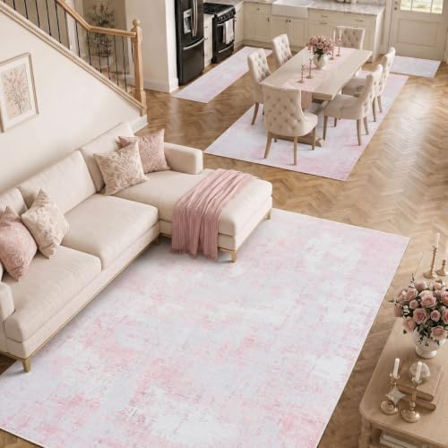 10x14 Area Rugs Washable Modern Abstract Living Room Bedroom Rug