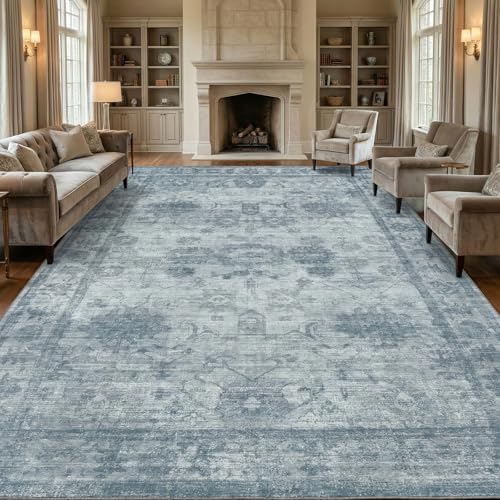 Homemate Washable Rug 10x14 Area Rugs - Vintage Rugs for Living Room