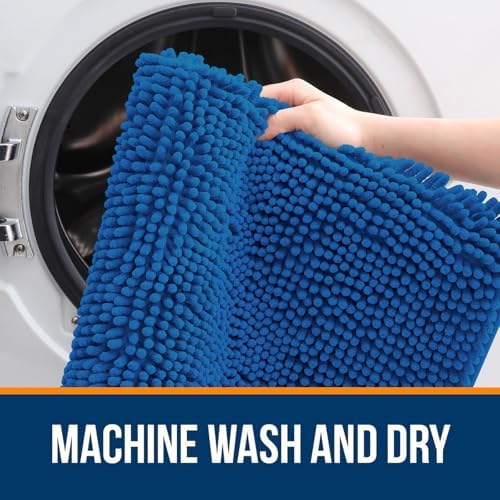OLANLY Large Bathroom Rugs 50x30, Extra Soft Absorbent Chenille Bath Rugs