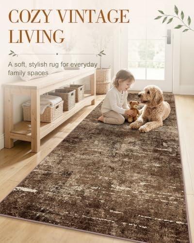 OLANLY 2x4 Washable Accent Rug Non Slip Carpet for Entryway Kitchen Bedside