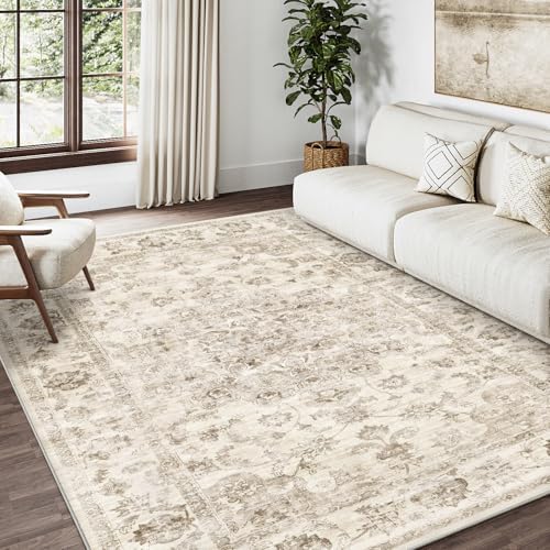 4x6 Beige Neutral Area Rug