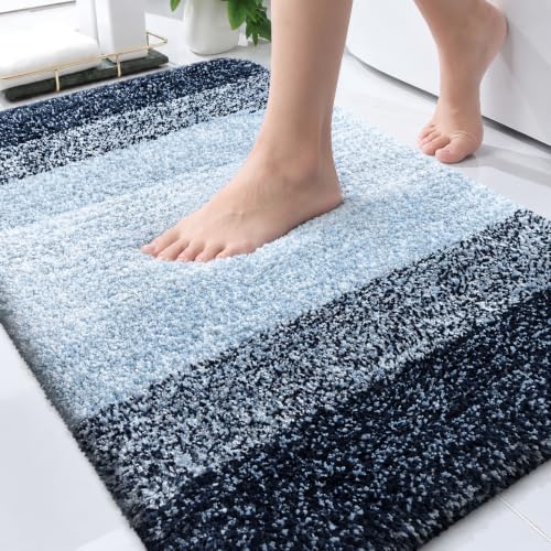 OLANLY Bathroom Rugs Mat 30x20, Extra Soft Absorbent Microfiber Bath Rugs