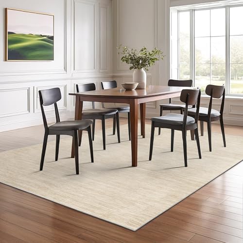Valenrug 4x6 Area Rug for Entryway, Non Slip Washable Bedroom Rug, Beige