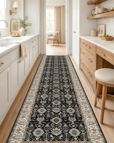 OLANLY 2x10 Washable Runner Rug, Soft Non Slip Carpet for Hallway Kitchen