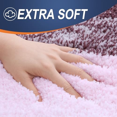 OLANLY Bathroom Runner Rug 47x20, Extra Soft Absorbent Microfiber Bath Rugs