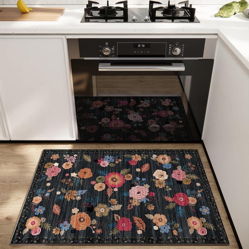 2x3 Washable Entryway Area Rug: Small Rug Non Slip Door Mat Indoor Entrance