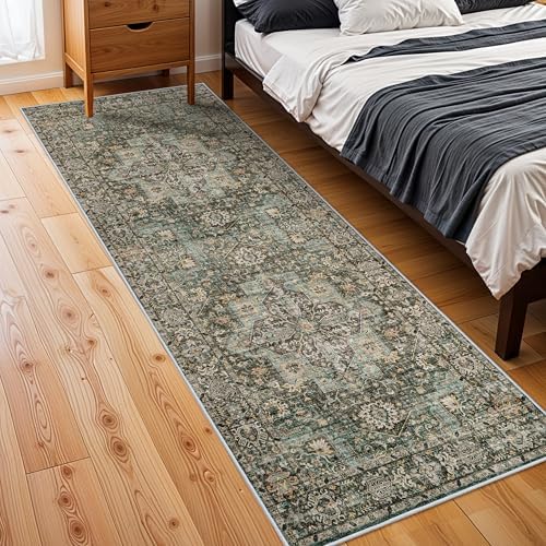 Washable Hallway Runner Rug 3x8: Non Slip Runner Rugs with Rubber Backing