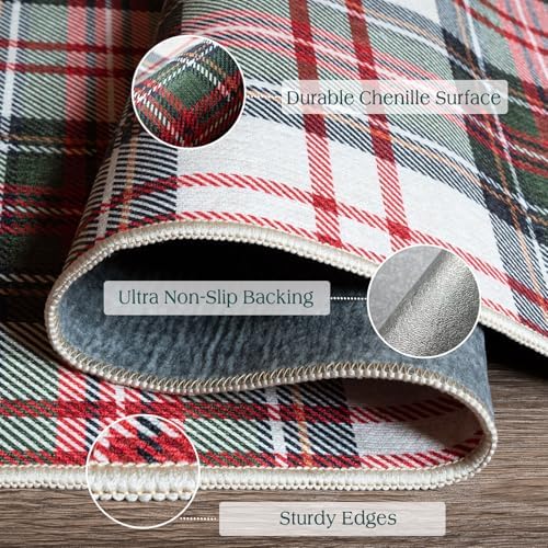 Christmas 3x5 Entry Rug Washable Indoor Outdoor Mats for Front Door