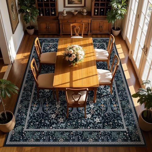 Joydeco 9x12 Area Rugs for Living Room, Large Boho Tree Vintage Rug Carpet