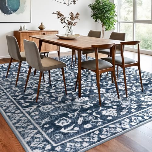 Vintage 8x10 Rugs Washable Living Room Area Rug Non Slip