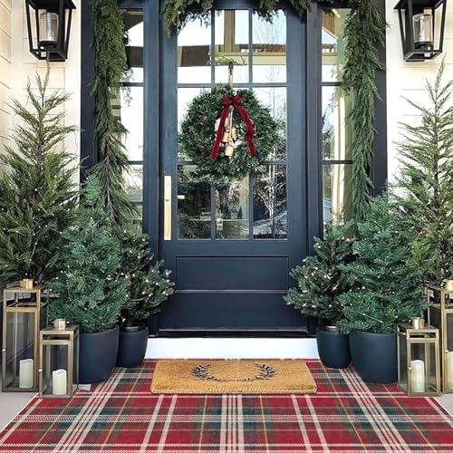 Christmas 3x5 Entry Rug Non-Slip Indoor Outdoor Mats for Front Door